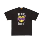 Human Made Dry Alls Black Graphic T Shirt front view