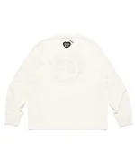 Human Made Graphic L/S T-Shirt White back view with a clean, simple design.