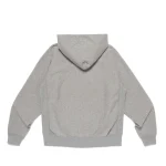 Back view of Pokemon Human Made Heavyweight Hoodie in gray color