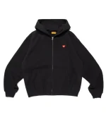 Human Made パーカー CLASSIC ZIP-UP SWEAT BLACK front view
