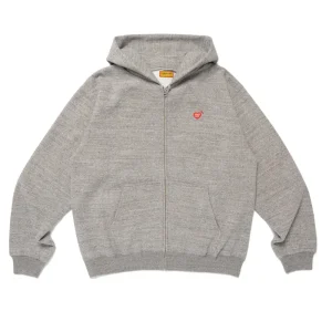 Human Made パーカー original CLASSIC ZIP-UP GRAY front view