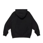 Back view of the Human Made パーカー Dry Alls Hoodie Black. A large back logo is shown.