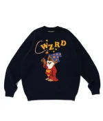 Human Made Wzrd Knit Navy front view