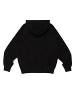 back view of the Human Made Wzrd Black Hoodie