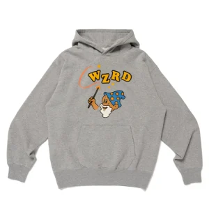 Human Made WZRD Gray Hoodie front view