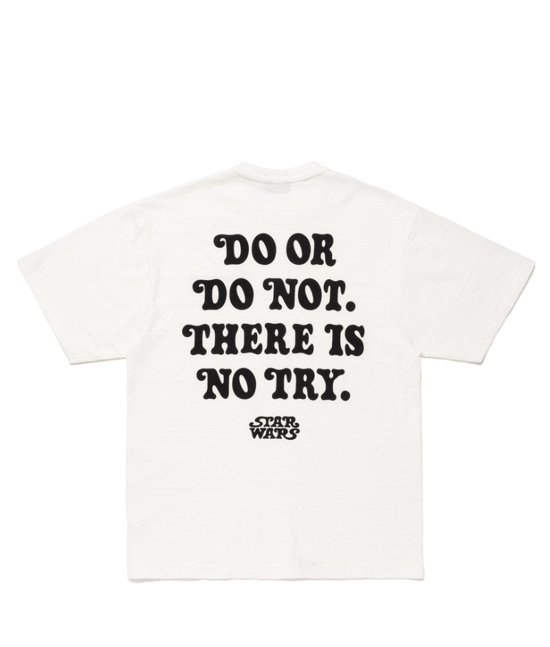 Human Made Star Wars T-shirt Do or Do Not White – Back View. Back view of Human Made Star Wars T-shirt Do or Do Not White.