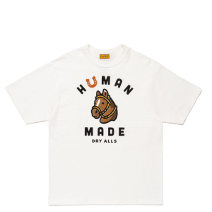 Human Made Dry Alls Horse T Shirt White front