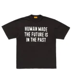 "Human Made New Future in The Past Black t-shirt front view"