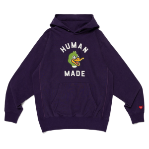 Human Made Heavyweight Hoodie Purple front view