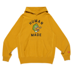 Human Made Heavyweight Hoodie Yellow front view