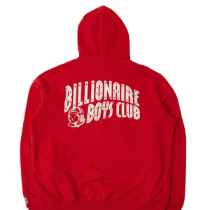 Red Billionaire Boys Club Hoodie Back View