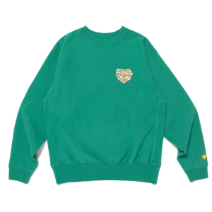 Human Made Heavyweight Sweatshirt Green front view