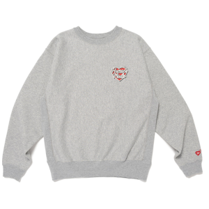 Human Made Heavyweight Sweatshirt Gray front view
