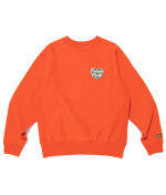 Front view of Human Made Heavyweight Sweatshirt Orange