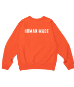 Back view of Human Made Heavyweight Sweatshirt Orange