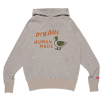 Human Made Dry Alls Gray Hoodie front view