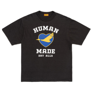 Human Made Graphics Design Black T-Shirt front view Japan