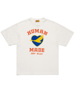 Human Made Graphics Design White T-Shirt front view Japan