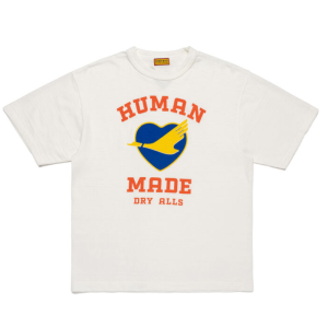 Human Made Graphics Design White T-Shirt front view Japan