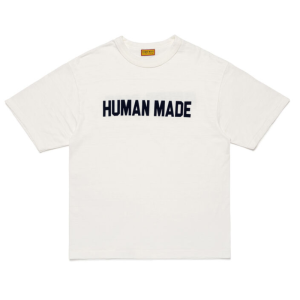 Human Made Future Past White T Shirt front view ヒューマンメイド tシャツ