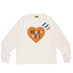 Human Made Graphic L/S Shirt White front view