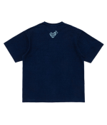 Human Made New Design Indigo T Shirt back view plain indigo tee Japan