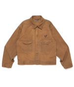 Human Made Kakishibu Work Jacket front view with natural dye Japan workwear