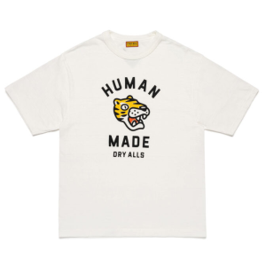 Human Made Lion Graphic T Shirt White front view