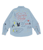 HUMAN MADE embroidered chambray shirt back view