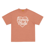 Human Made Pink Color T Shirt front view Japanese streetwear style