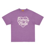 Human Made Purple Color T Shirt front view Japanese streetwear style