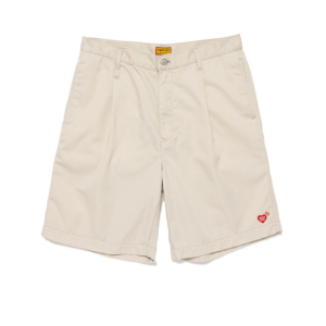 Human Made Skater Shorts White フロントビュー 日本ストリートウェアショーツ