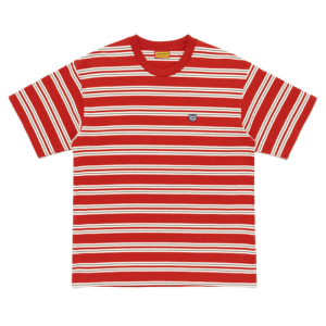 HUMAN MADE ストライプTシャツ レッド フロント
