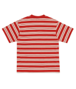 HUMAN MADE ストライプTシャツ レッド バック