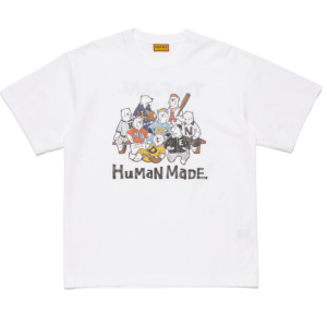 Human Made new white T-shirt front view with graphic print
