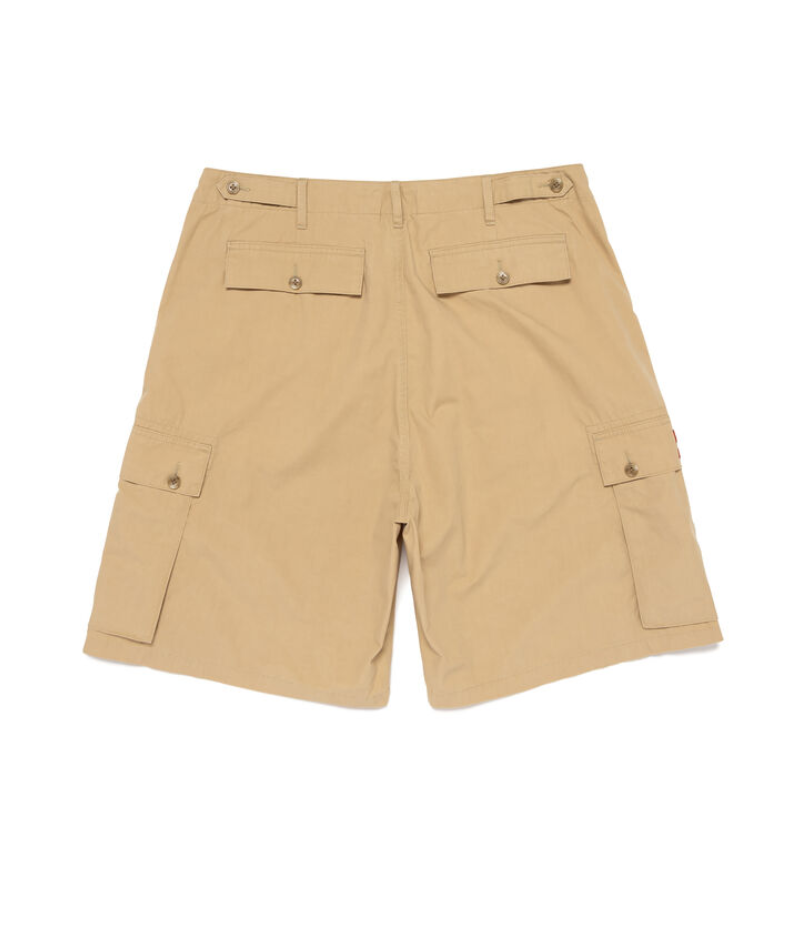 Human Made Beige Cargo Shorts バックデザイン ワークスタイル ショーツ