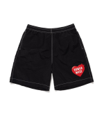 Human Made Swim Shorts BLACK フロントデザイン ブラックショーツ
