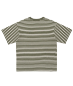 Human Made Heart Stripped T Shirt OliveDrab back view