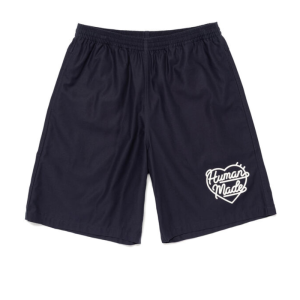 Human Made New Beach Shorts Navy front view in navy color