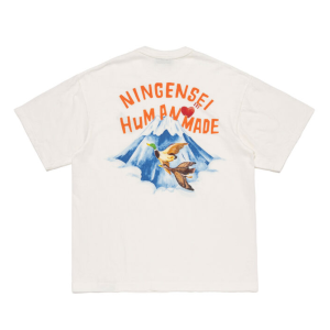 Human Made NINGENSEI WA T-Shirt Off White バックビュー