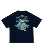 Human Made NINGENSEI AIZOME WA T-SHIRT Blue バックビュ