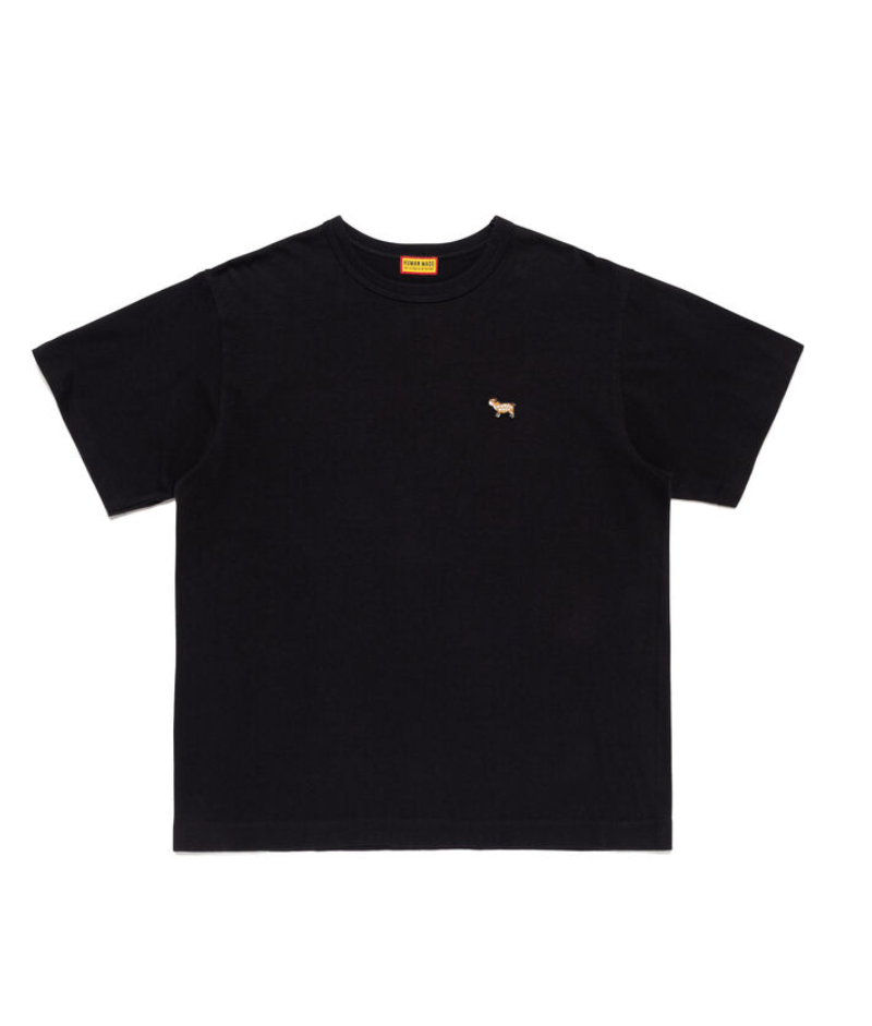Human Made Black Graphic T Shirt front view