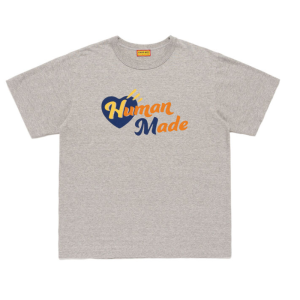 Human Made Heart T Shirt Gray フロント ハートグラフィック