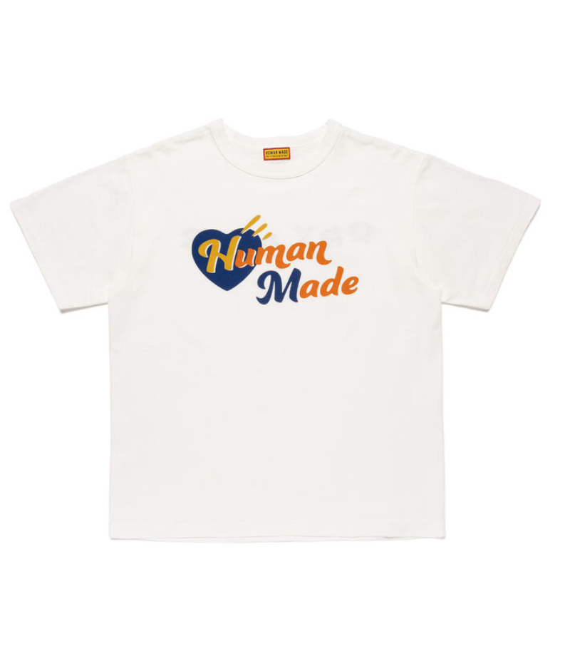 Human Made Heart T Shirt White 前面画像 Human Made Heart T Shirt White フロント ハートグラフィックデザイン