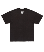 Human Made Polar Bear Black T Shirt back view with plain black design