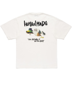 Human Made Duck Graphic T Shirt White back view with plain white back