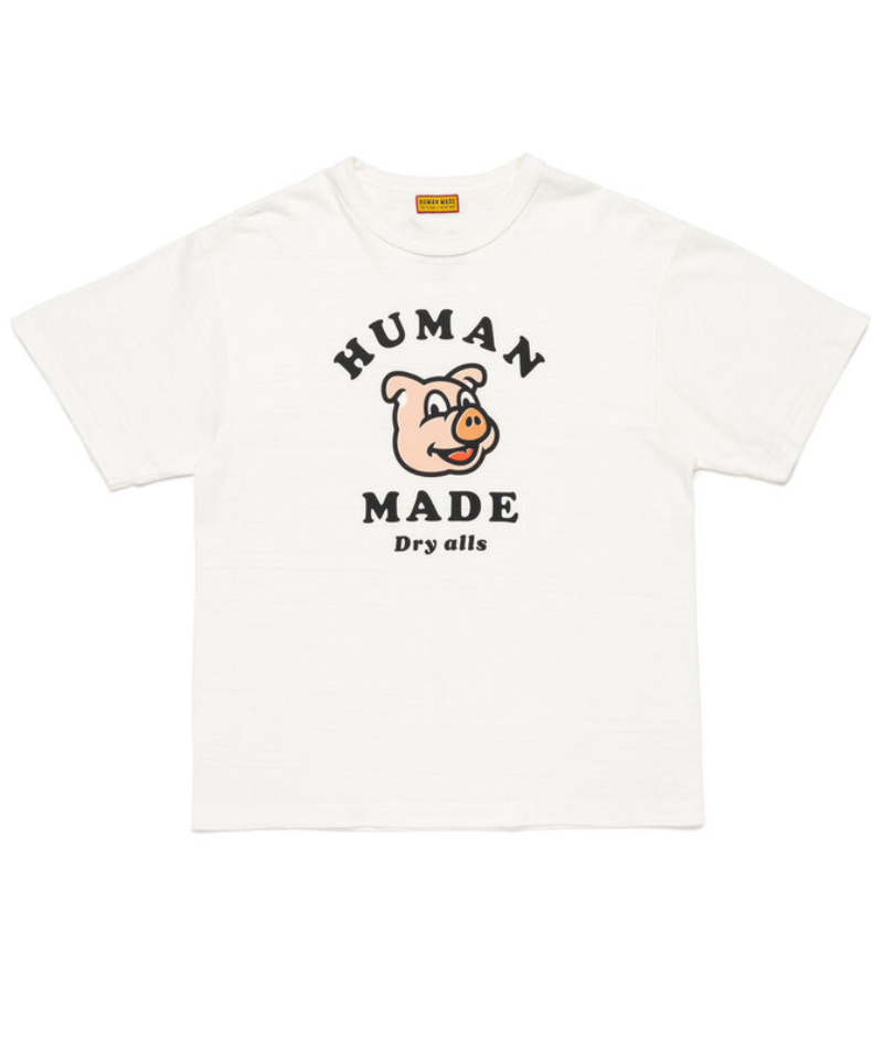 Human Made Dry Alls Graphic T Shirt Whiteのフロントデザインです。 Human Made Dry Alls Graphic T Shirt White フロントデザイン