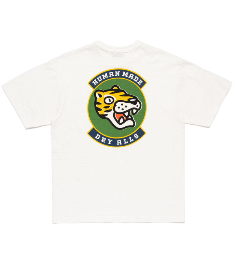 Human Made Dry Alls Tiger T Shirt White Back Human Made Dry Alls Tiger T Shirt White back view