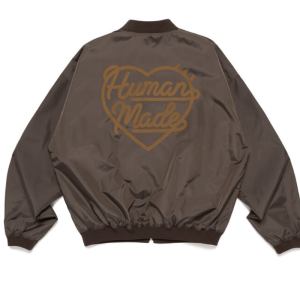 Human Made NYLON BLOUSON Brown Jacket back view