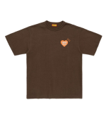 Human Made Orange Heart Graphic T Shirt front view